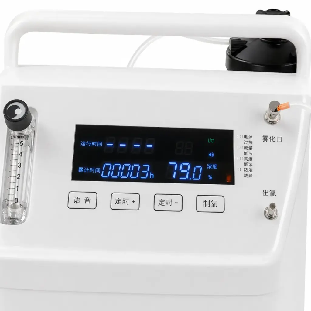 YK1005B 5L home oxygen concentrator with nebulizing function