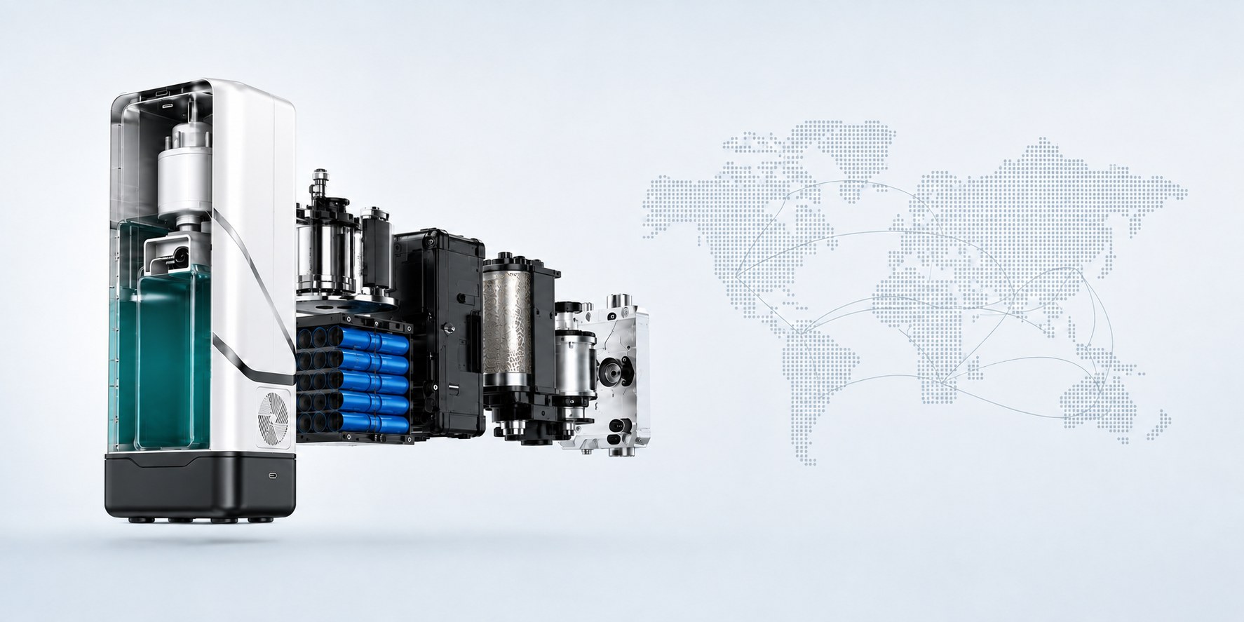 NORYLUME portable oxygen concentrator engineering transparency and global supply chain visual